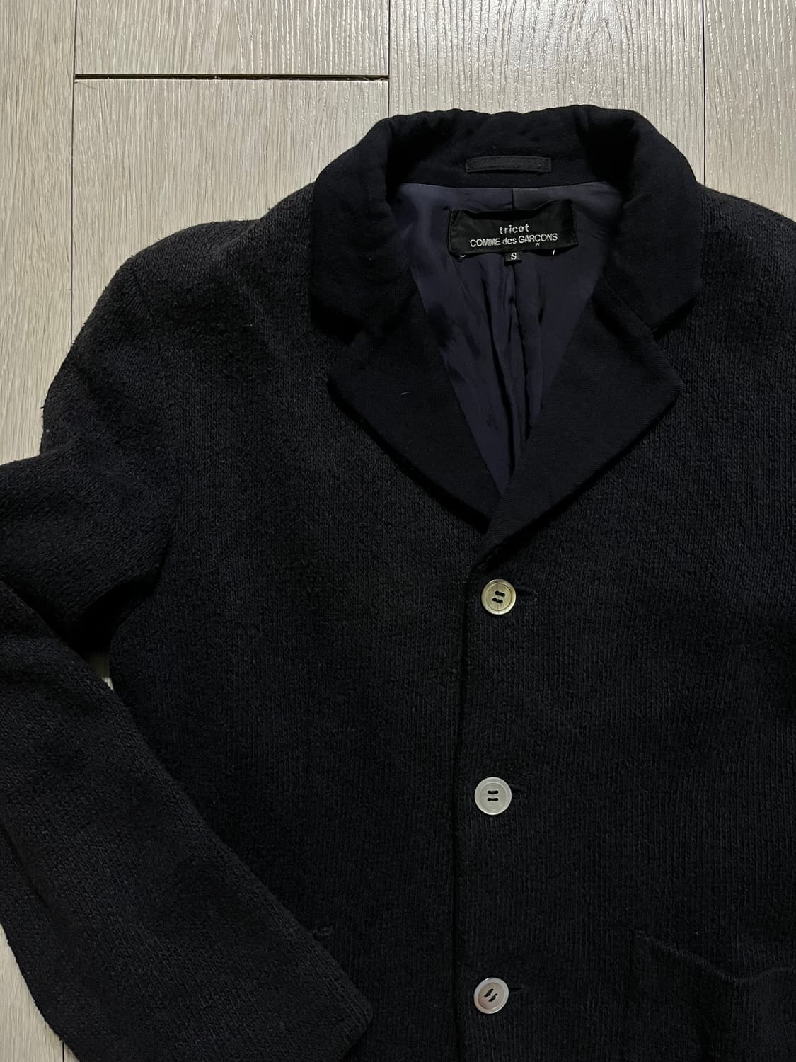 꼼데가르송 트리콧 울 자켓 S 상품이미지3