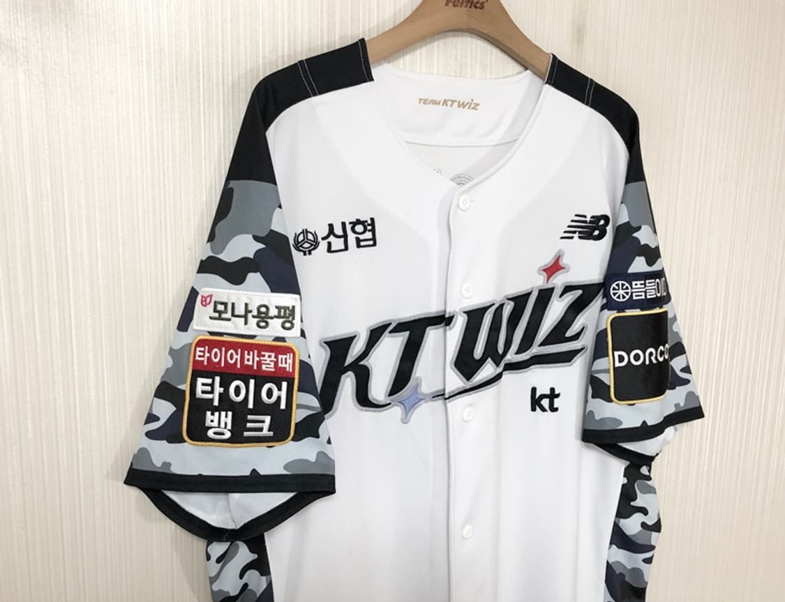 KBO 뉴발란스 KT위즈 선수실착 밀리터리유니폼 4XL #54 조이현 상품이미지5
