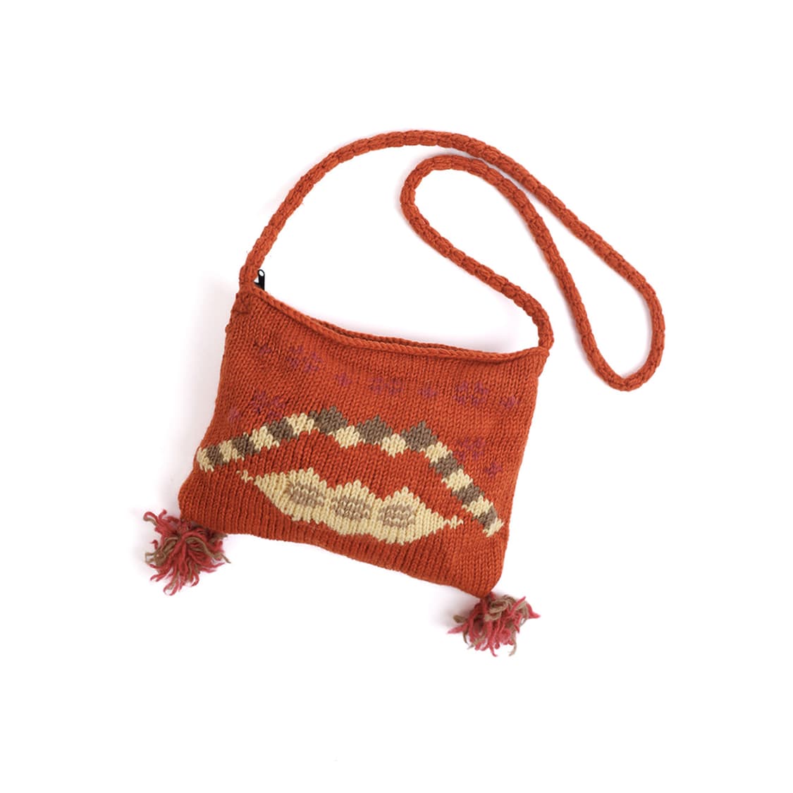 [OLIVE des OLIVE] 인디언 패턴 니트 숄더백 상품이미지1