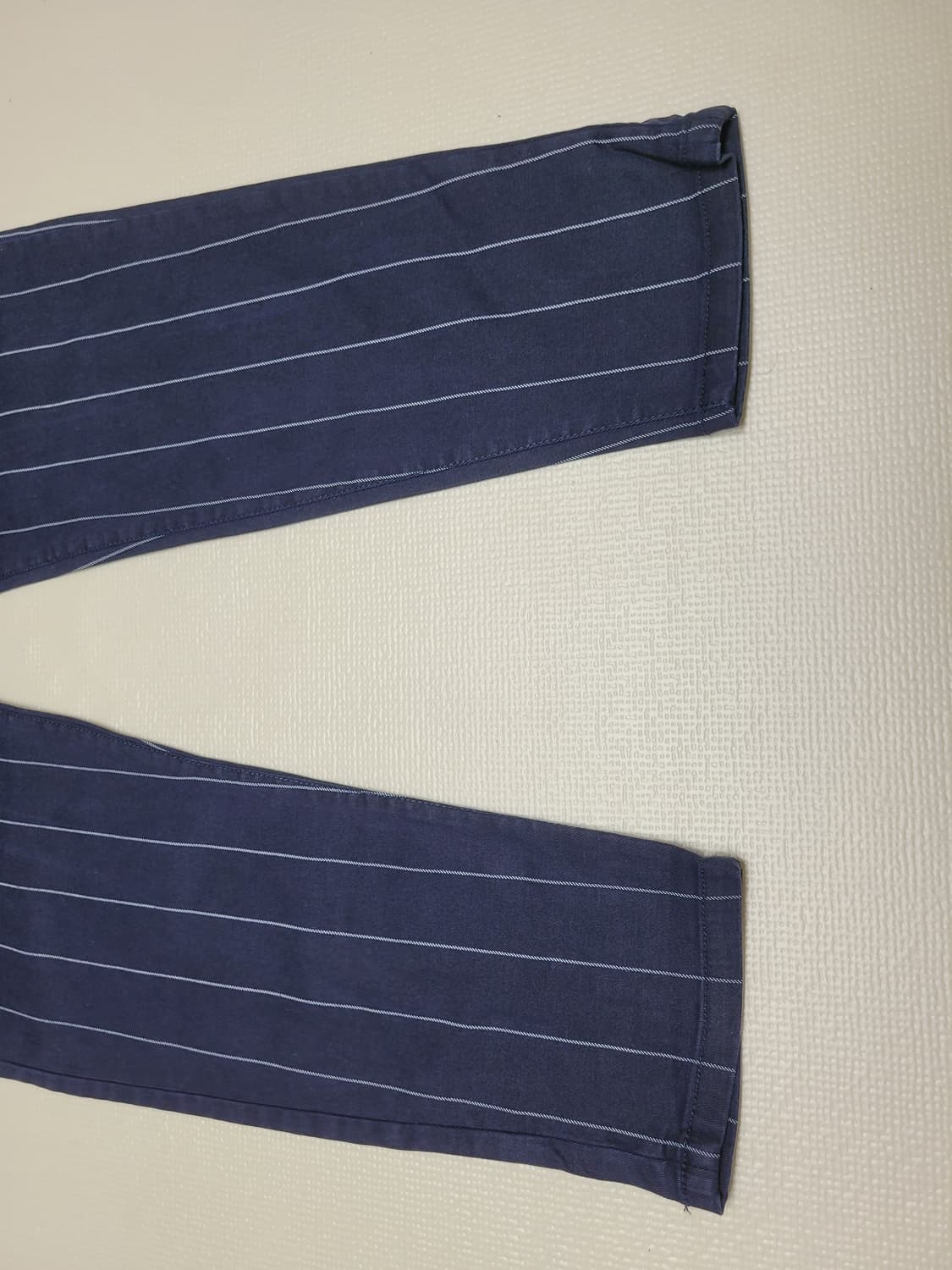 자라맨 ZARAMAN 스트라이프 면치노  34 네이비  상품이미지7
