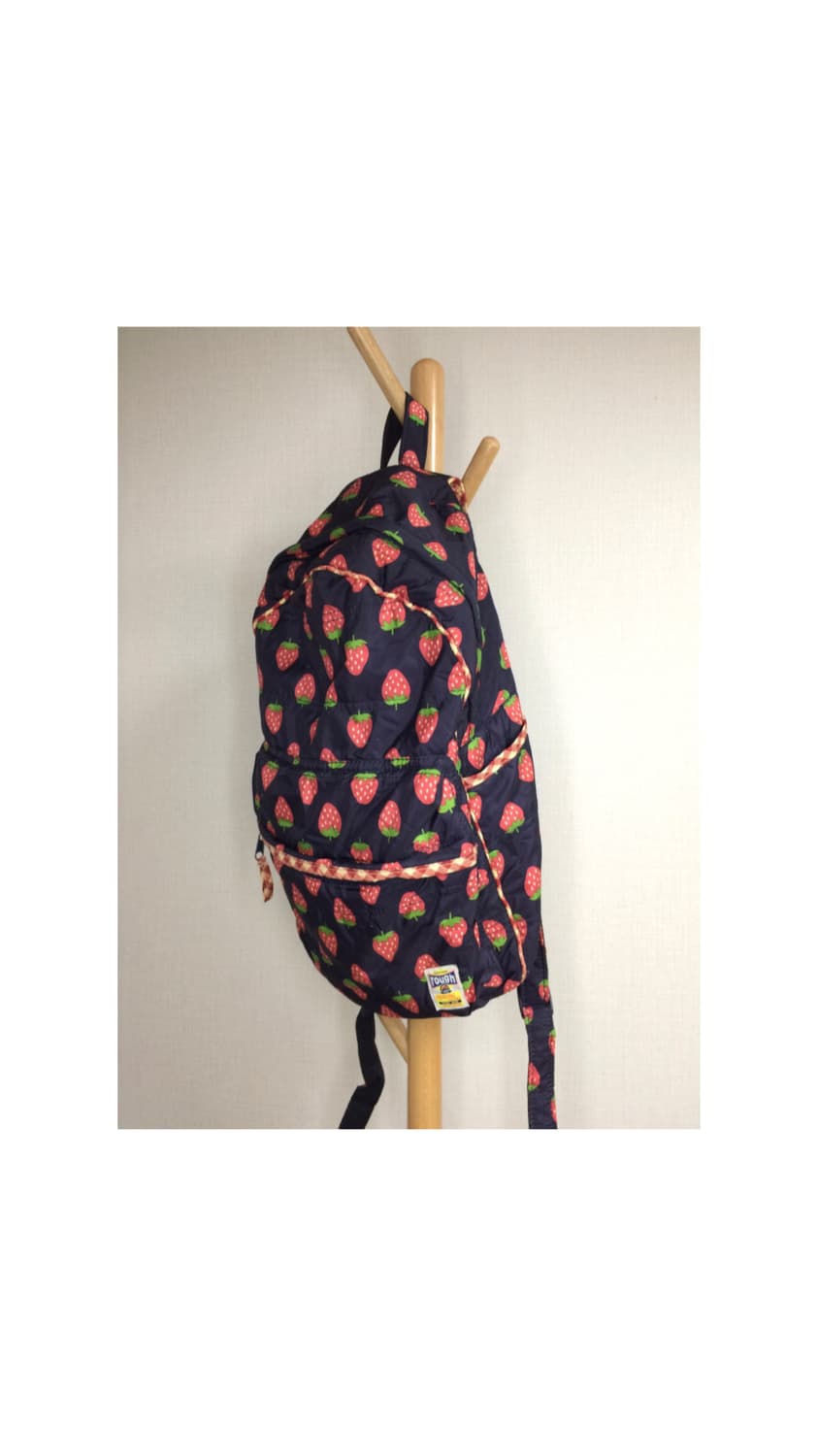 빈티지 스트로베리 패디드 백팩 상품이미지2