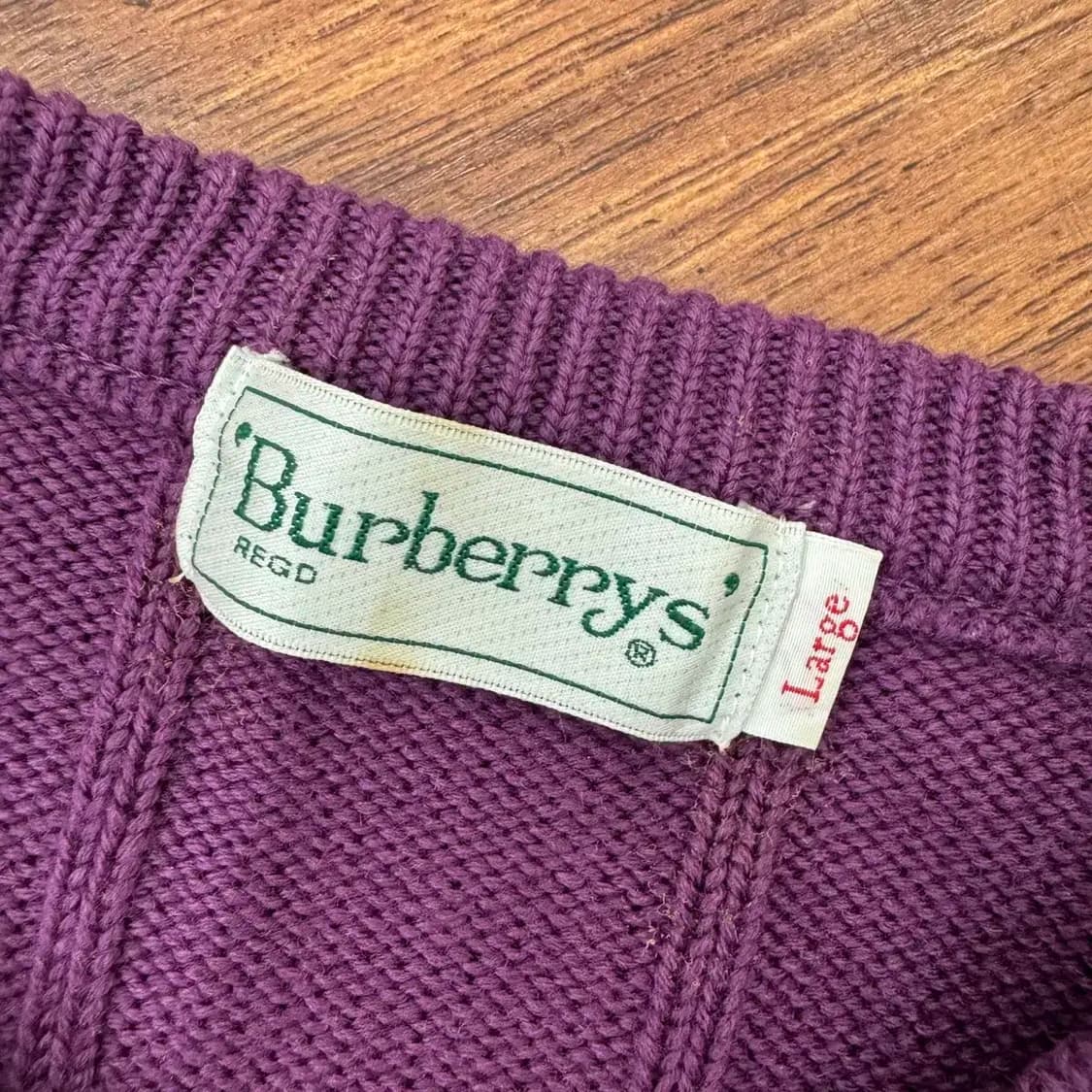 L Burberry 버버리 90s 올드스쿨 라운드 니트 상품이미지4
