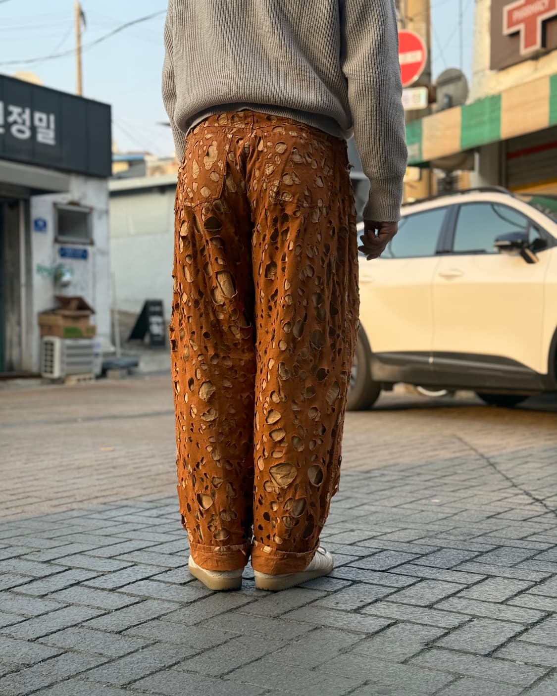 90-00‘s Take Two 디스트레스드 레이어드 컷아웃 팬츠 31 상품이미지10