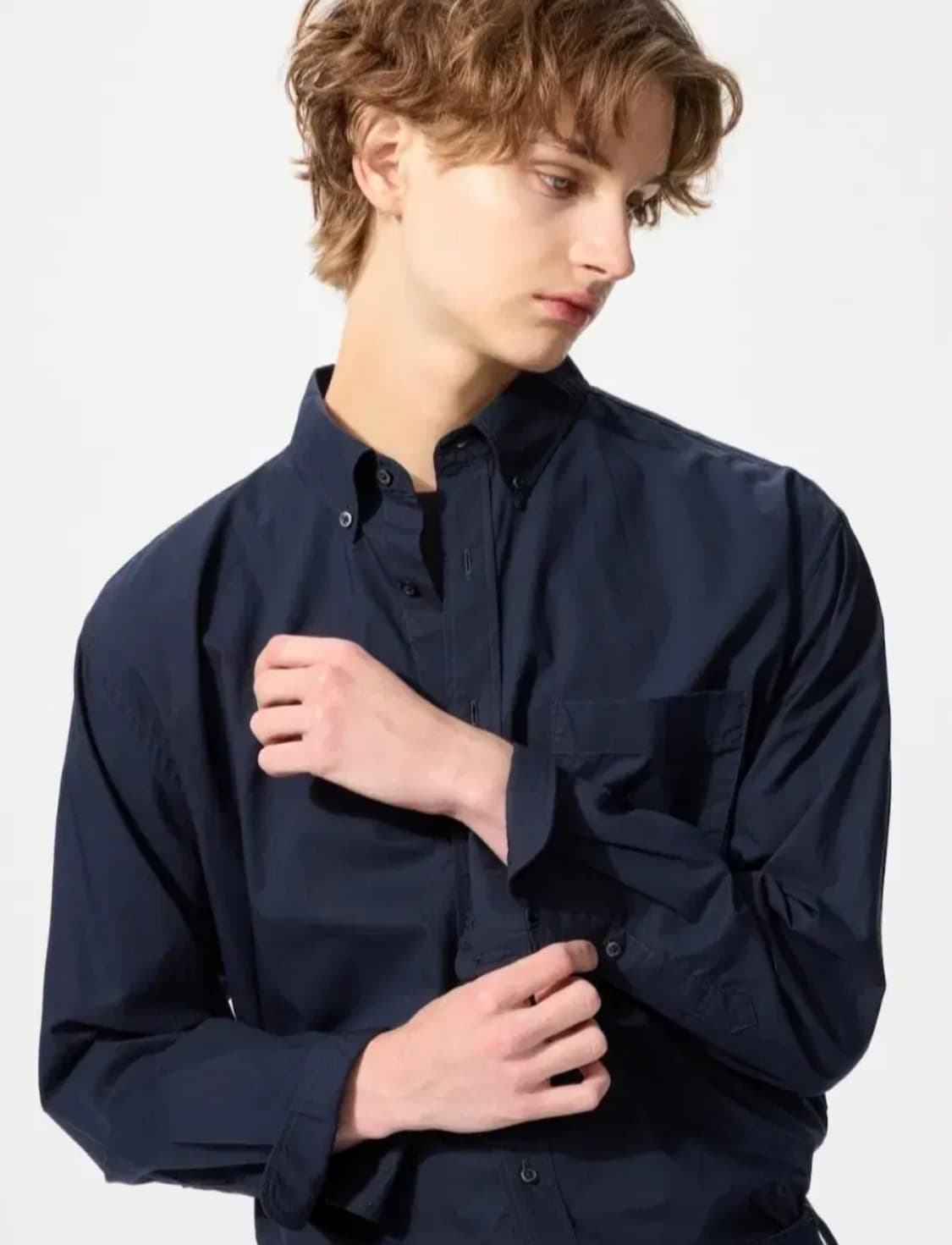 유니클로 브로드클로스 셔츠 M 상품이미지1