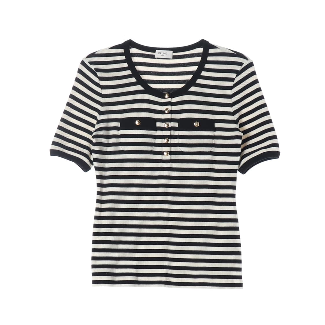 셀린느 마리니에르 스트라이프 포켓 반팔 티셔츠 S
 상품이미지1