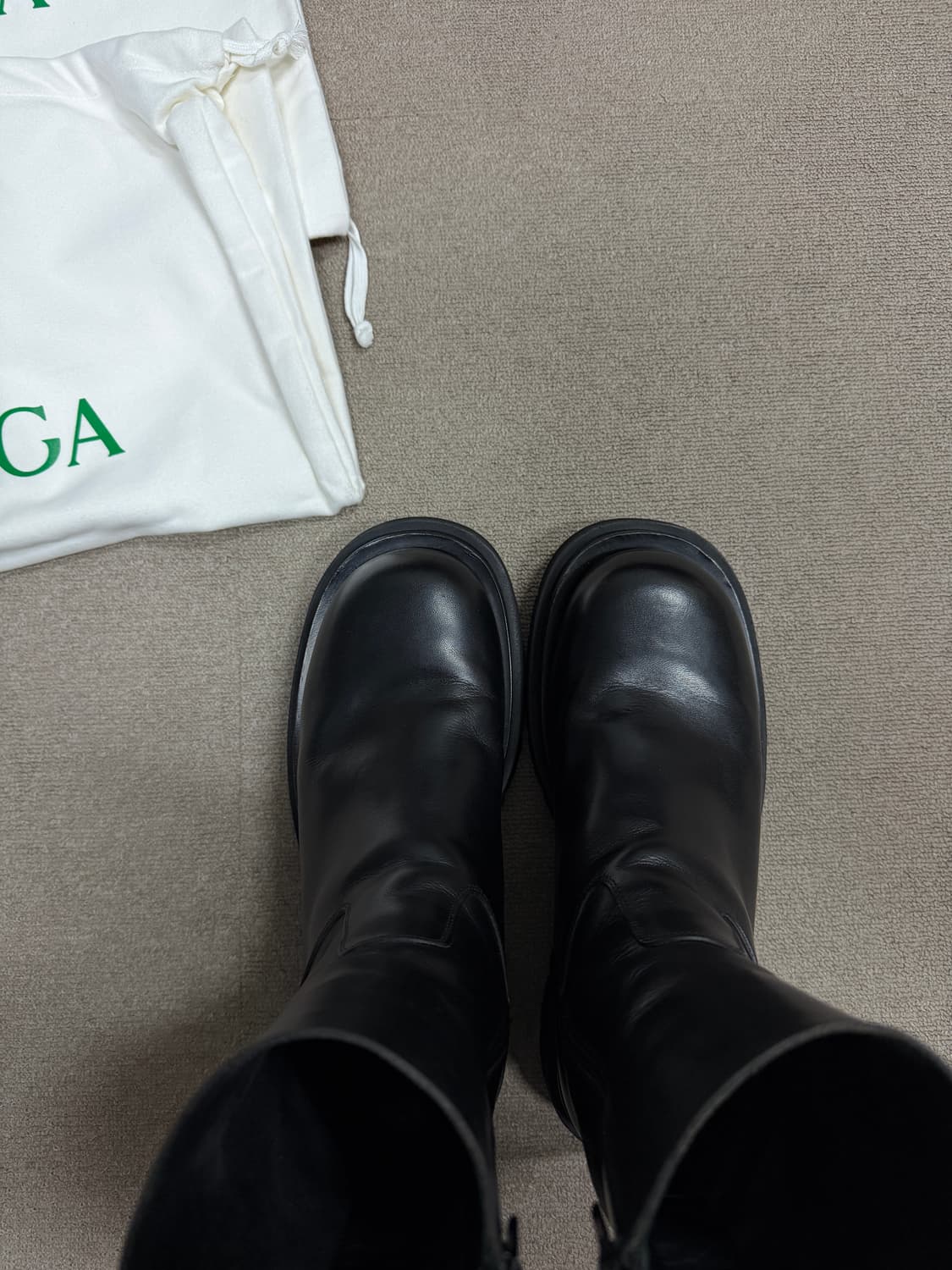 보테가베네타 러그부츠블랙 41(지퍼형) 상품이미지7