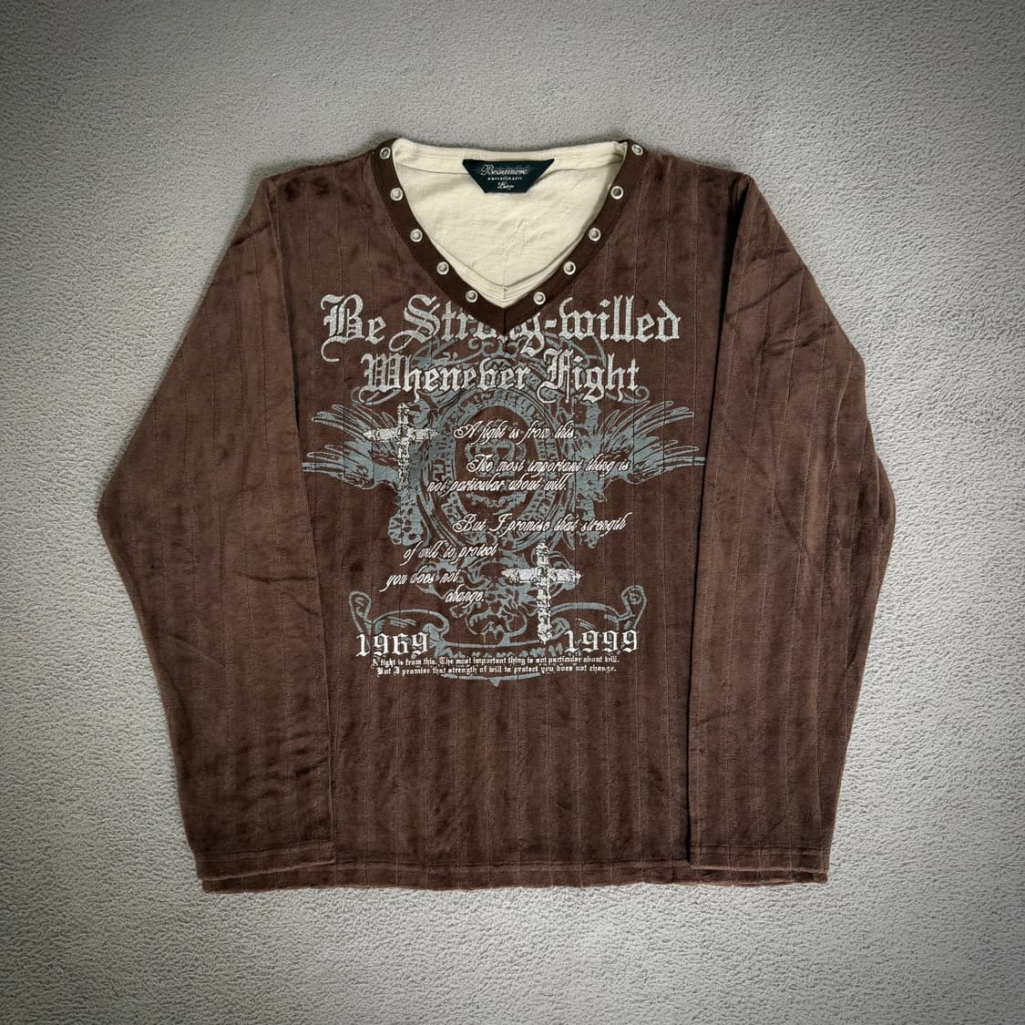 Y2k velvet long sleeve 상품이미지1