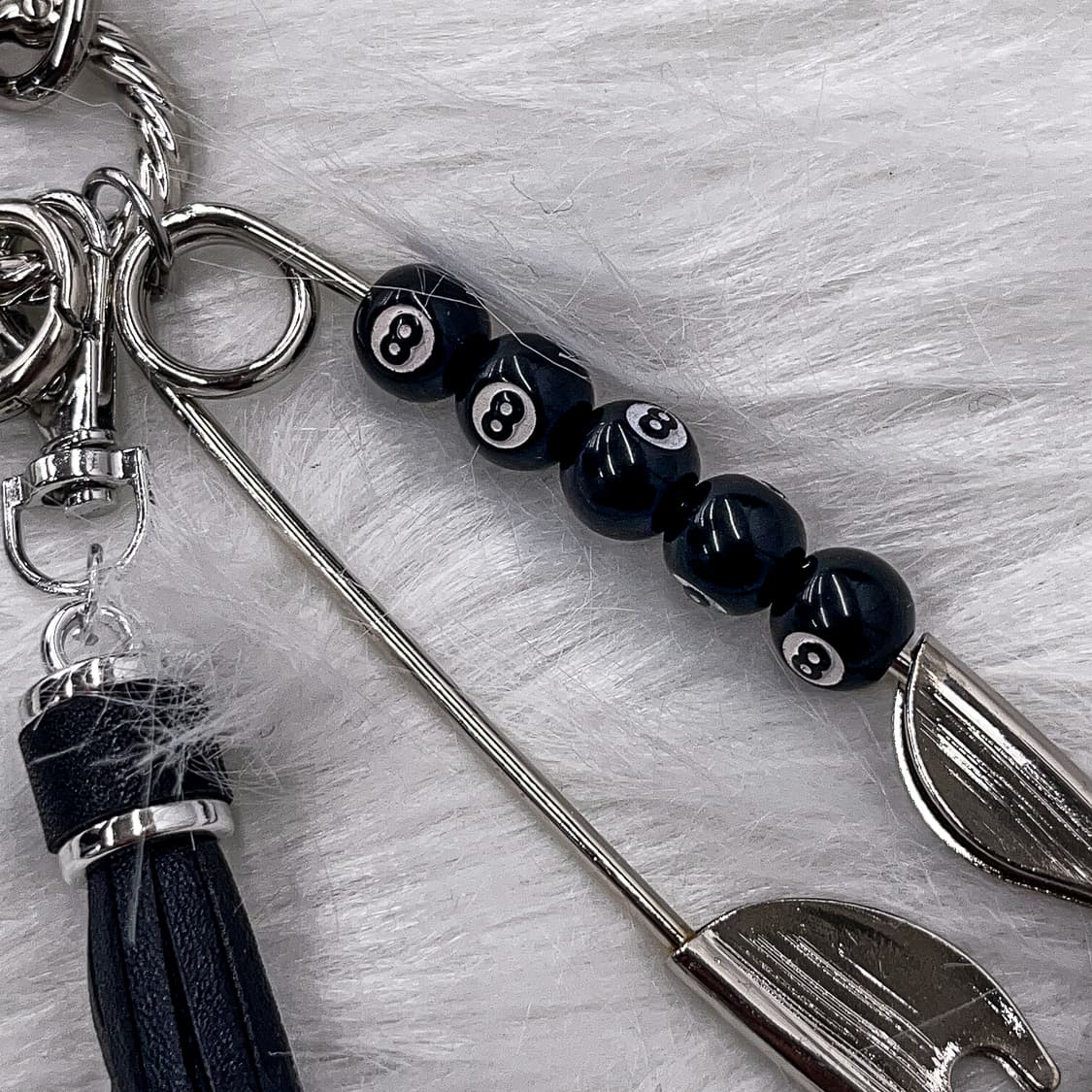 Vintage Eight Ball Clothes Pin Key Ring 상품이미지4