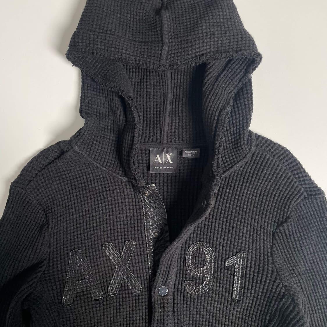아르마니 익스체인지 와플 코튼 후드 상품이미지4