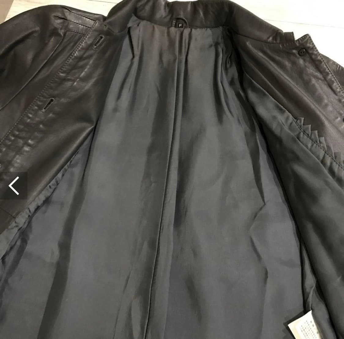 셔링 카라 레더 자켓  상품이미지6