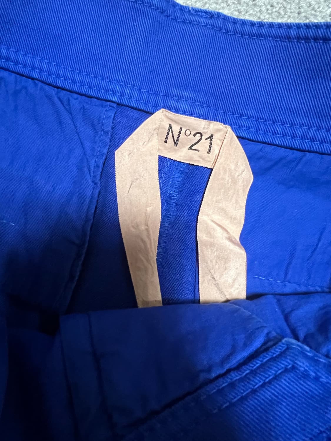 N°21 코튼 로얄블루 코튼 반바지 상품이미지2