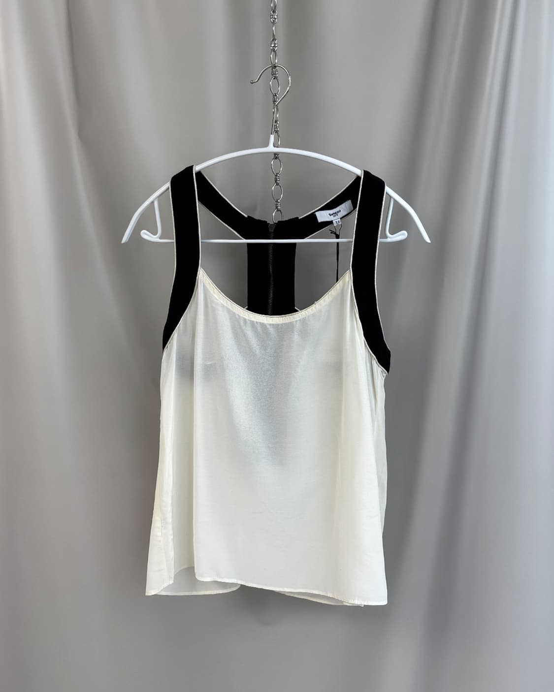 suncoo viscose color block classic vest 상품이미지1