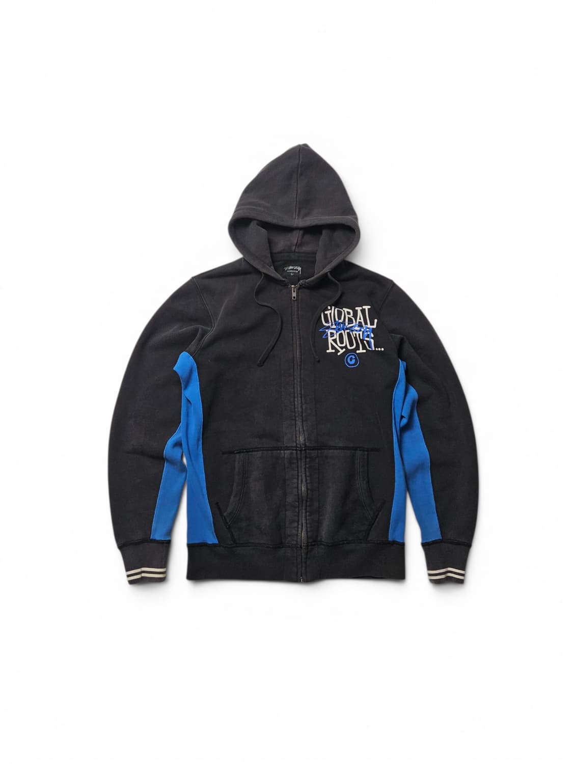 2000's 스투시 Stussy 블루 후드집업 L  상품이미지2