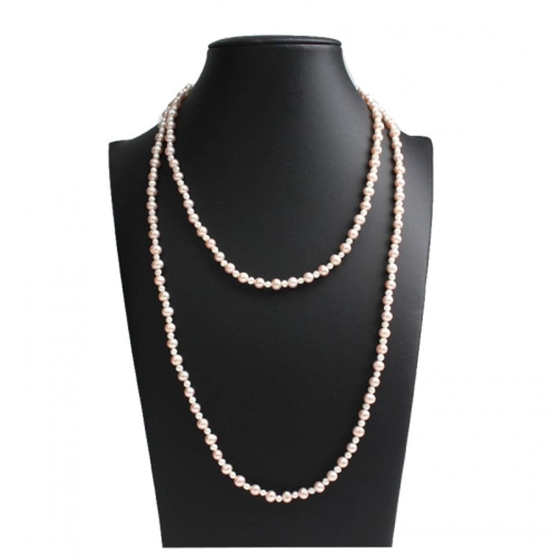 핑크 아이보리 미니진주 목걸이 상품이미지1