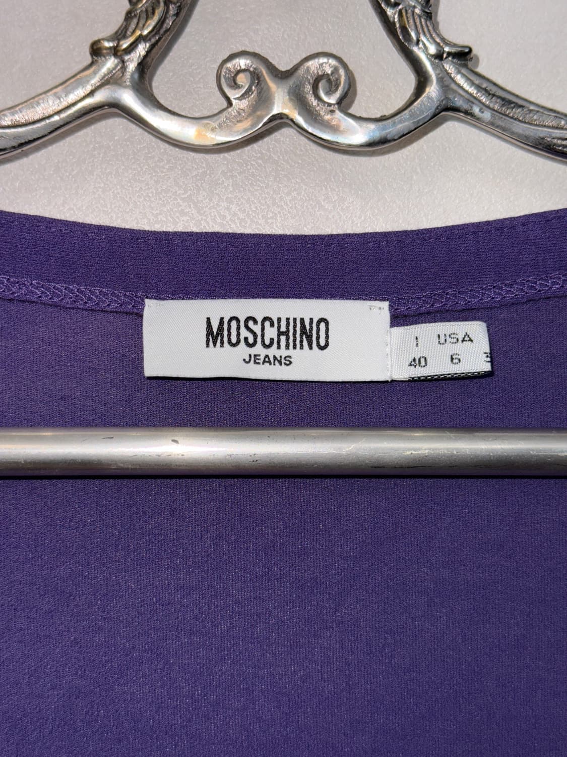 MOSCHINO purple heart button slim 가디건 상품이미지5