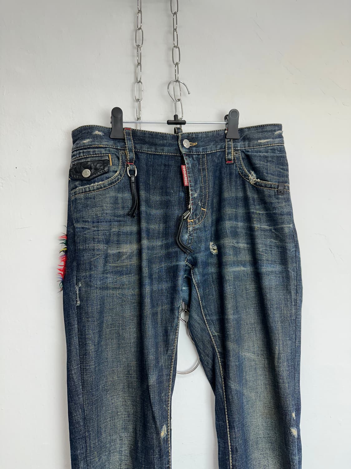 DSQUARED2 Flannel-Lined Distressed Slim  상품이미지5
