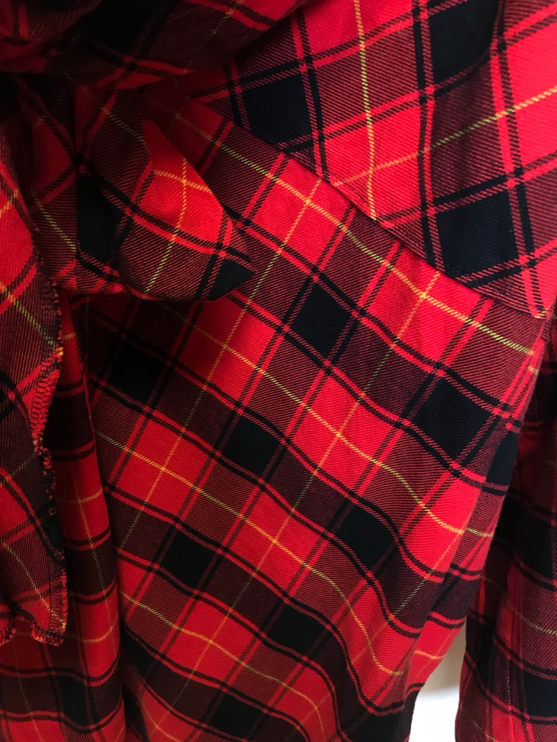 꼼데가르송 체크 리본 탑 상품이미지4