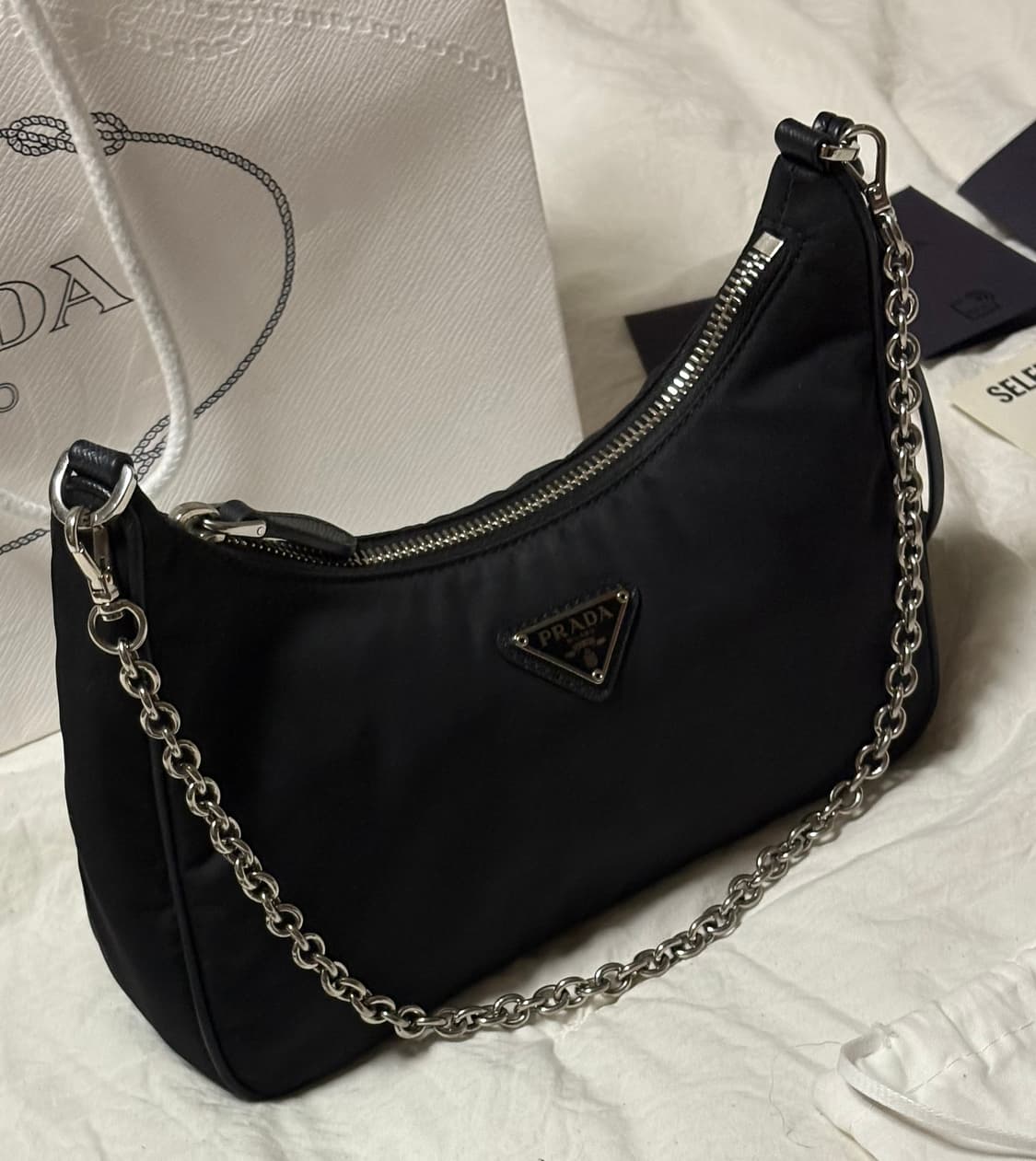 프라다 리에디션 2005 리나일론 숄더백 블랙 호보백 상품이미지4