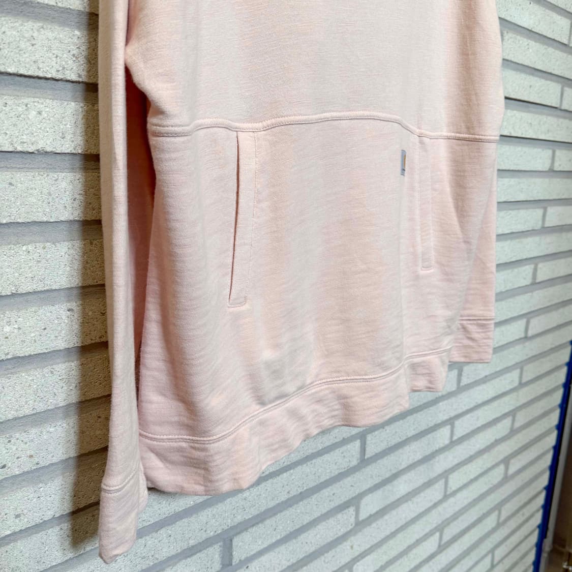 칼하트 오버핏 후드티 핑크 컬러 상품이미지4