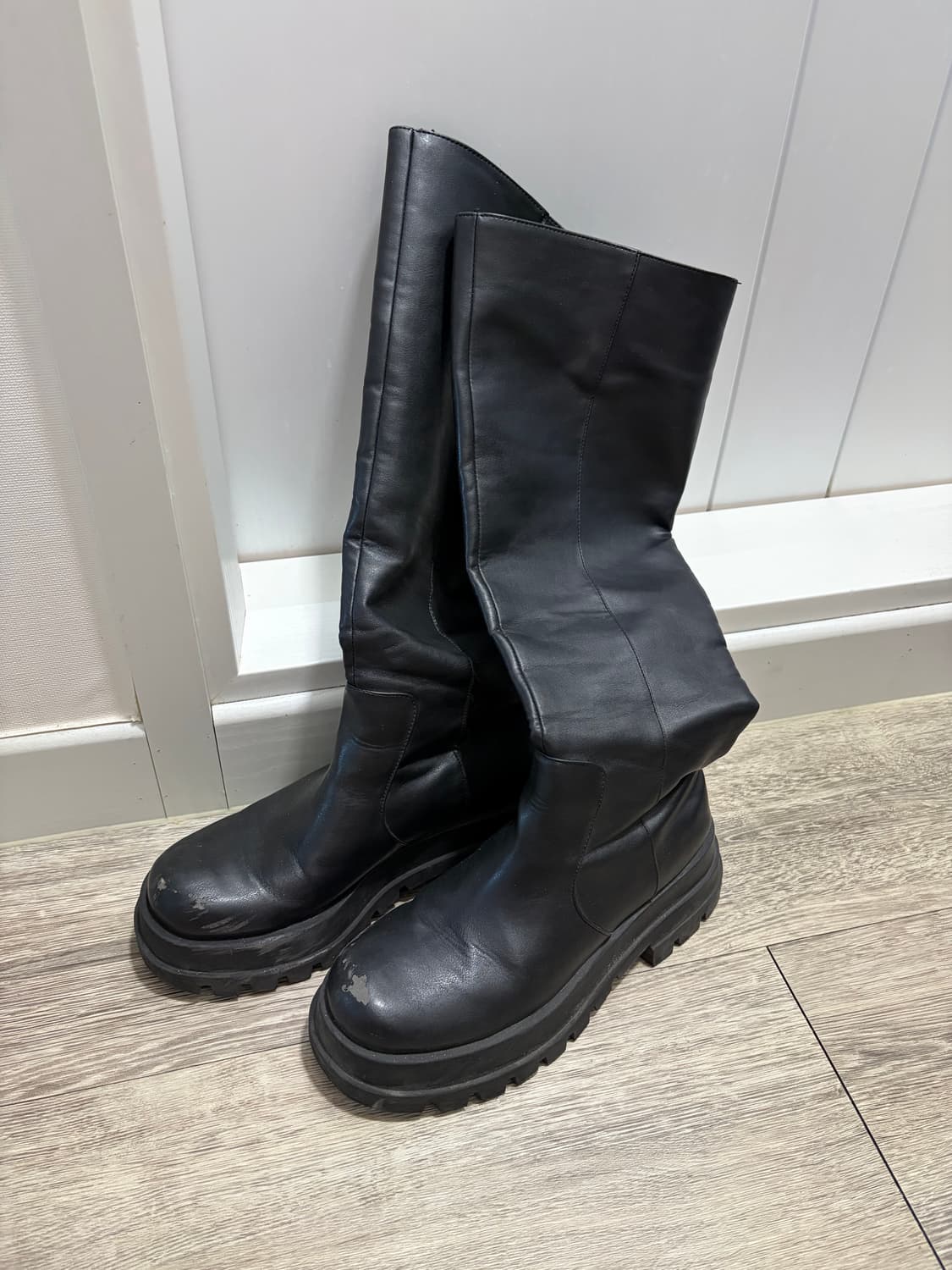 자라 레더 롱부츠 상품이미지2