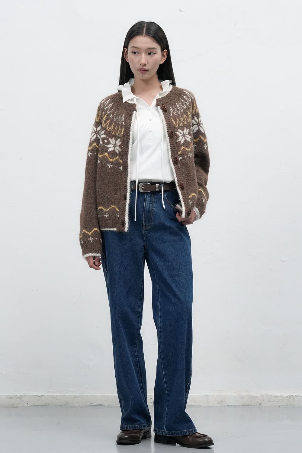 제네럴아이디어 울 노르딕 더플 가디건 M 상품이미지3