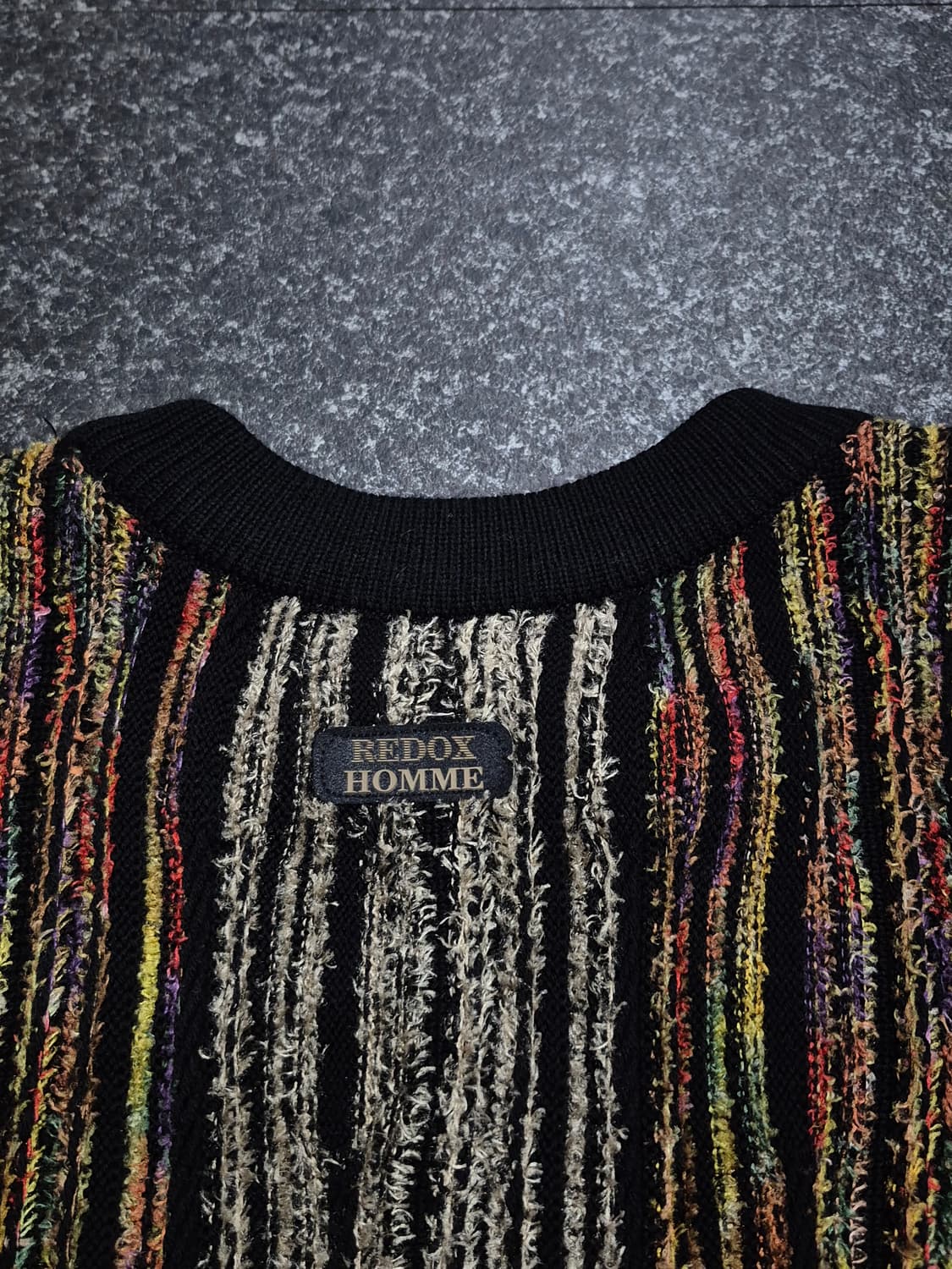 REDOX 레독스 빈티지 스트라이프 패턴 니트 남성 105사이즈 상품이미지3