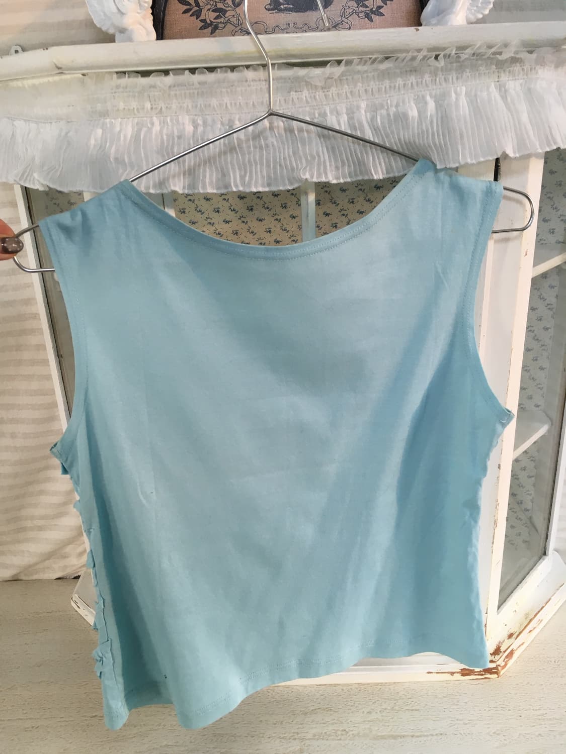 빈티지 민트 프릴 나시 상품이미지8