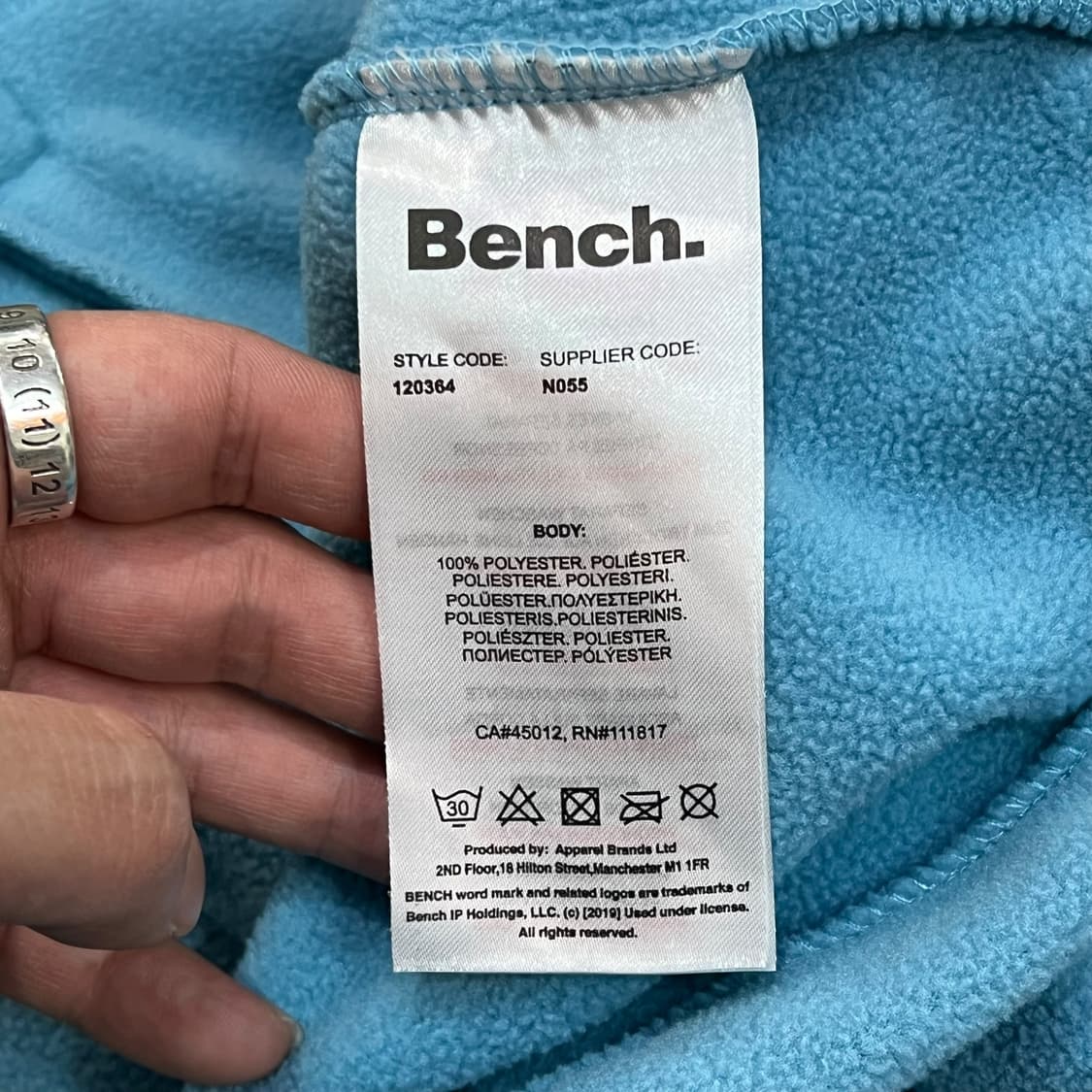  BENCH 하이넥 플리스 집업 y14300 상품이미지9