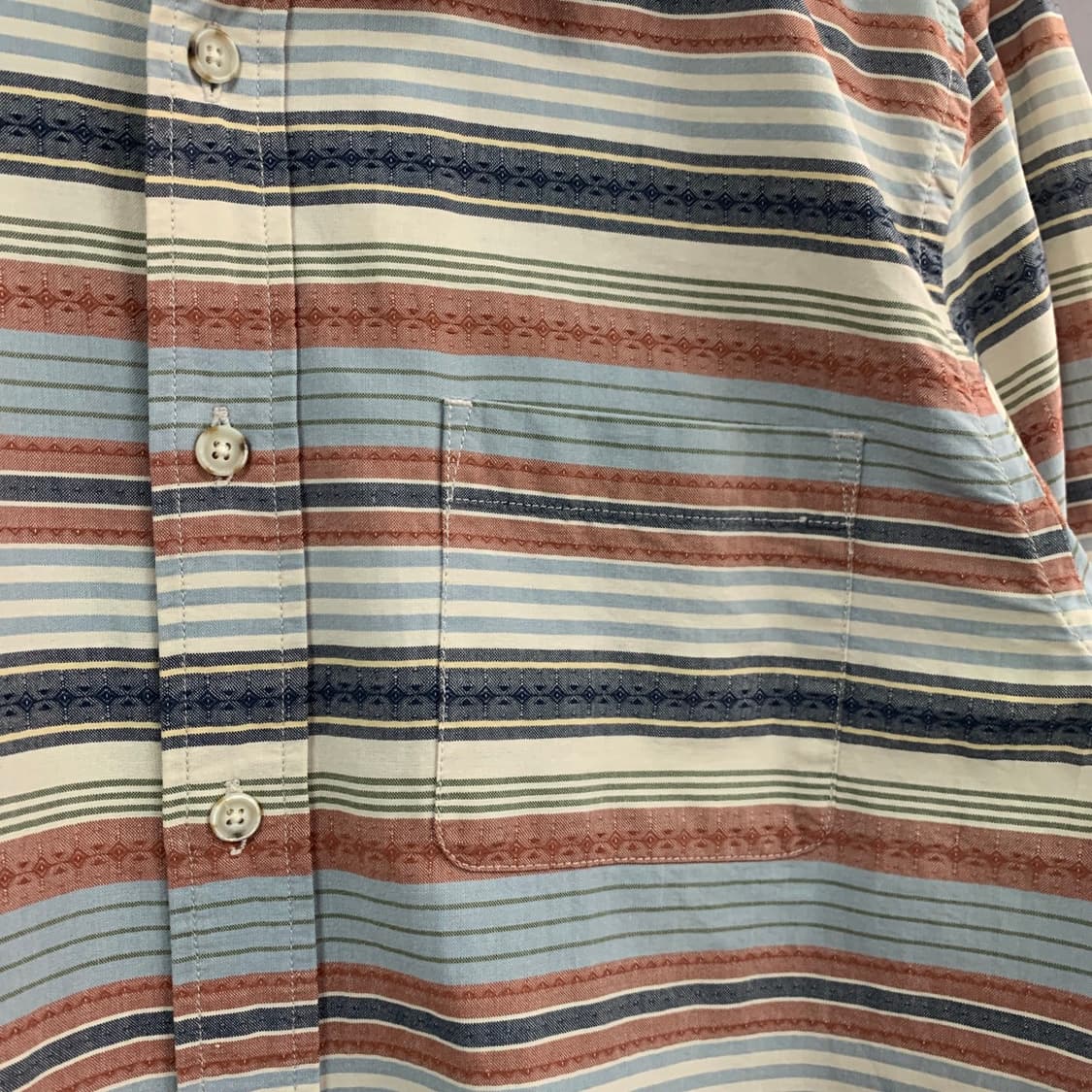 L 코오롱 시리즈 에스닉 스트라이프 포켓 셔츠 상품이미지4