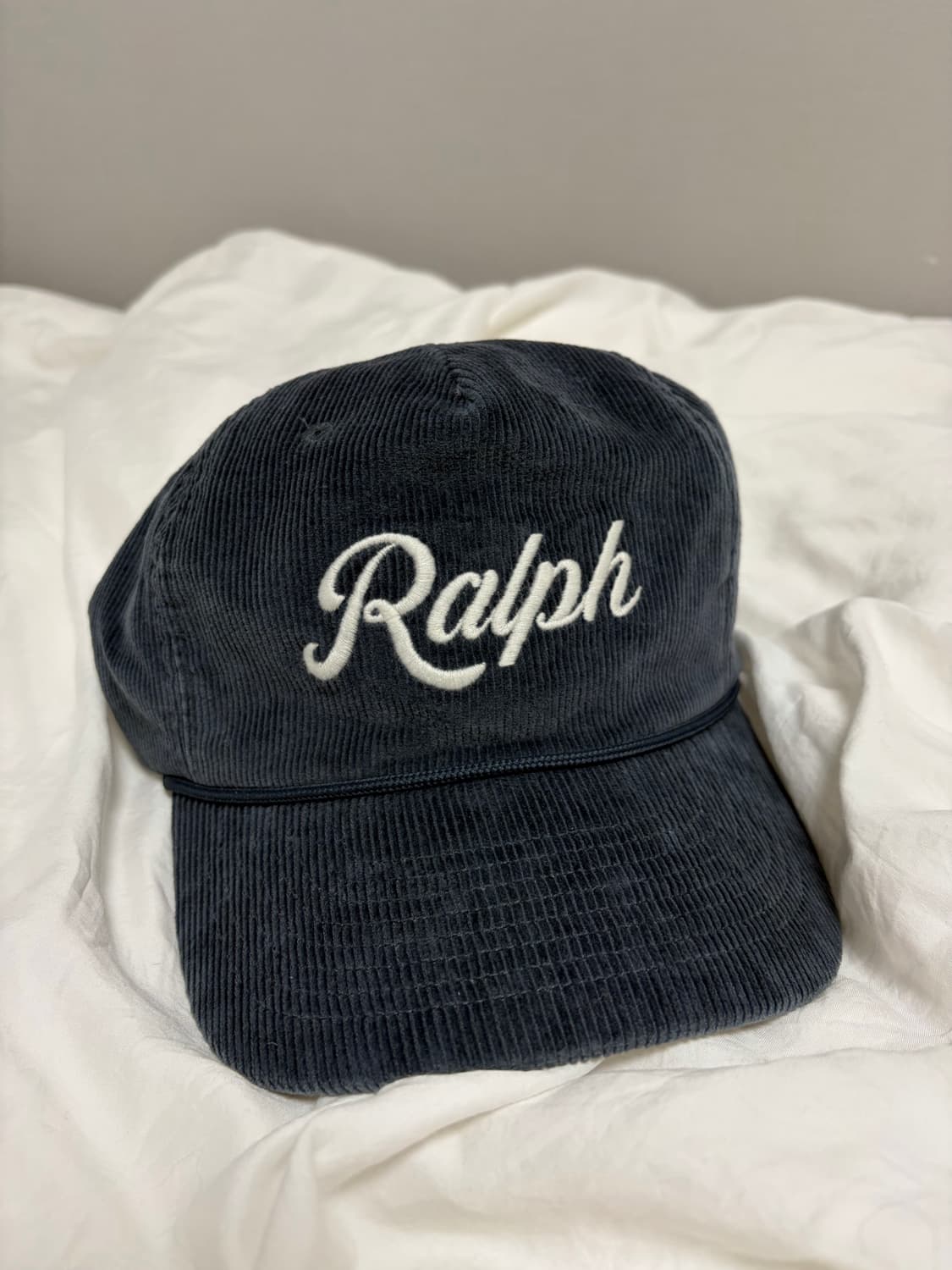 폴로 아플리케 코듀로이 볼캡 판매합니다 상품이미지1