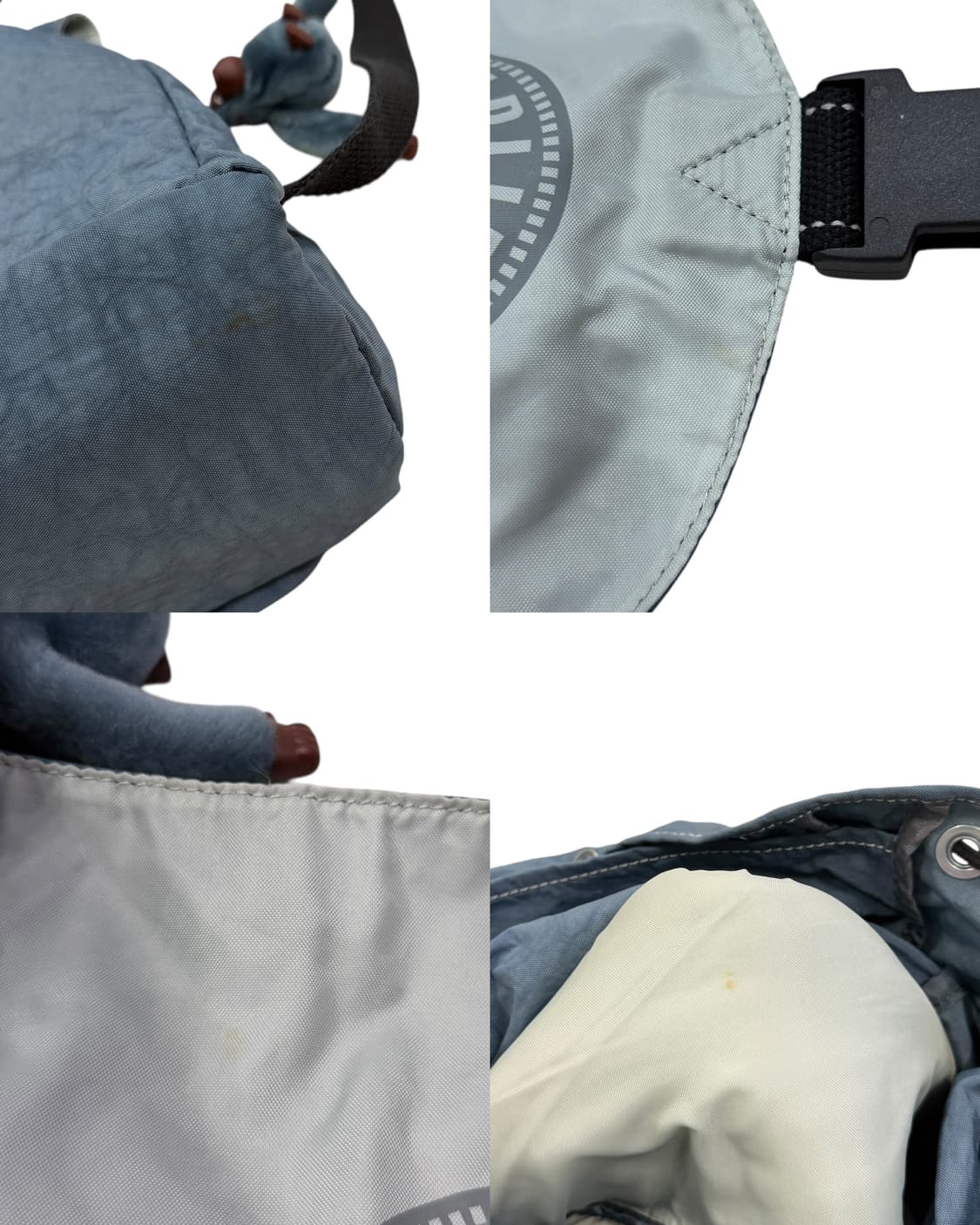 키플링 빈티지 빅로고 복조리 포켓 백팩 가방 라이트블루 소라 상품이미지8