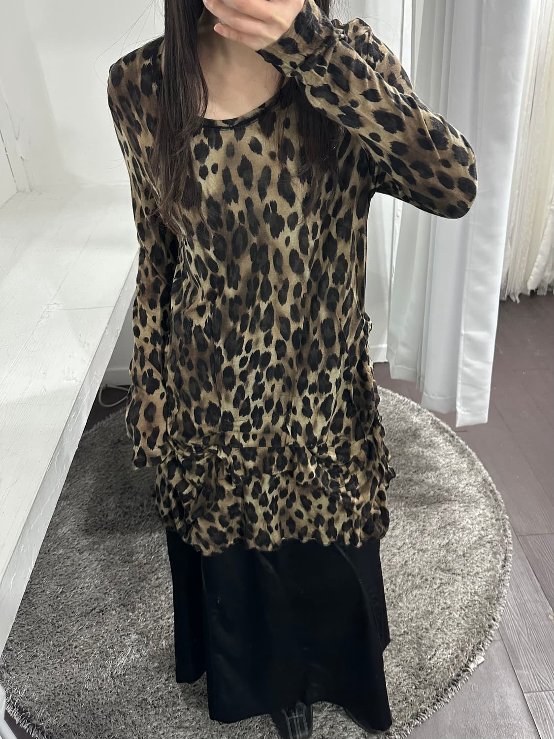 basile28 leopard detail longsleeve 상품이미지4