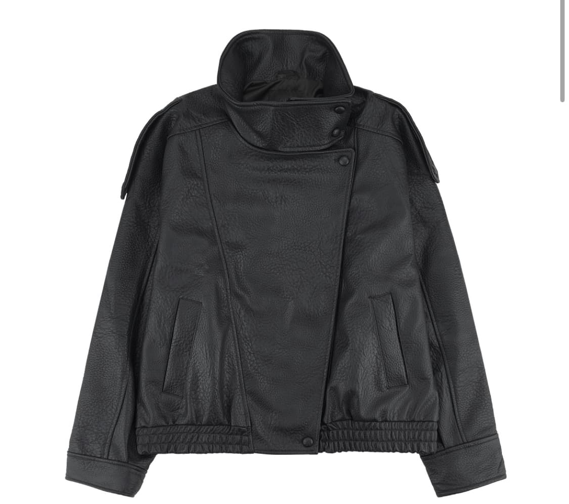 자라 포우 레더 자켓 블랙 상품이미지1