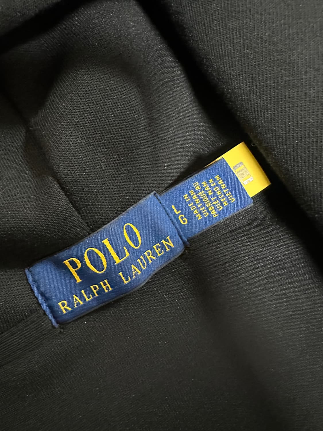 폴로 후드집업 블랙 L 상품이미지2