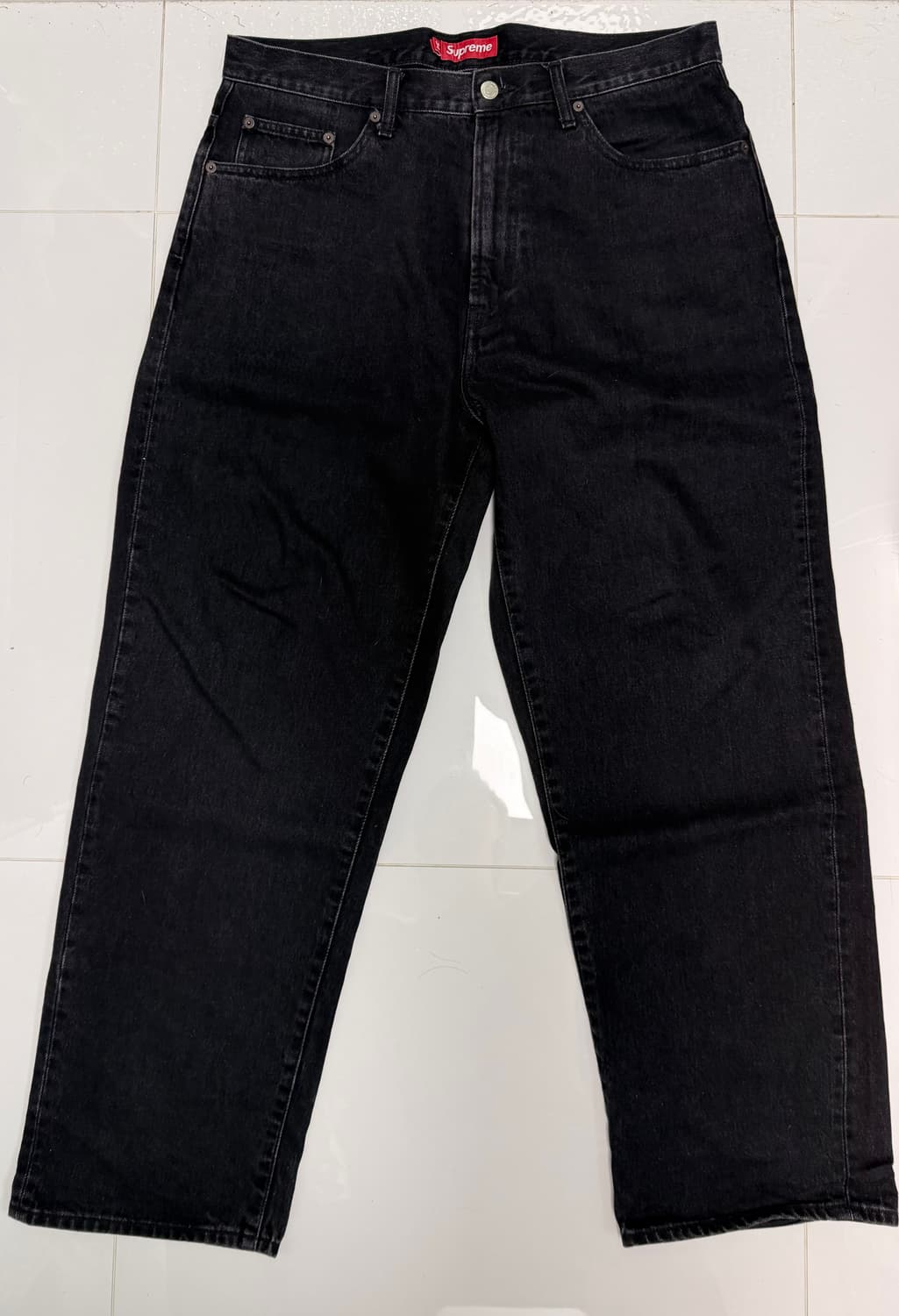 슈프림 배기진 블랙 흑청 34 25SS 상품이미지3