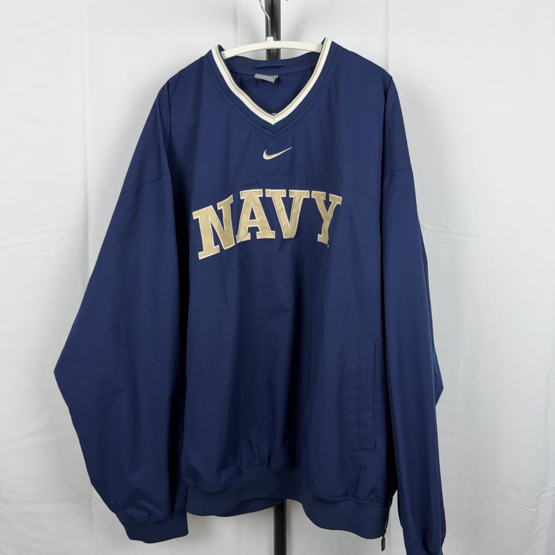 Nike]90s 나이키 NAVY웜업 해군 바람막이 XXL 상품이미지1