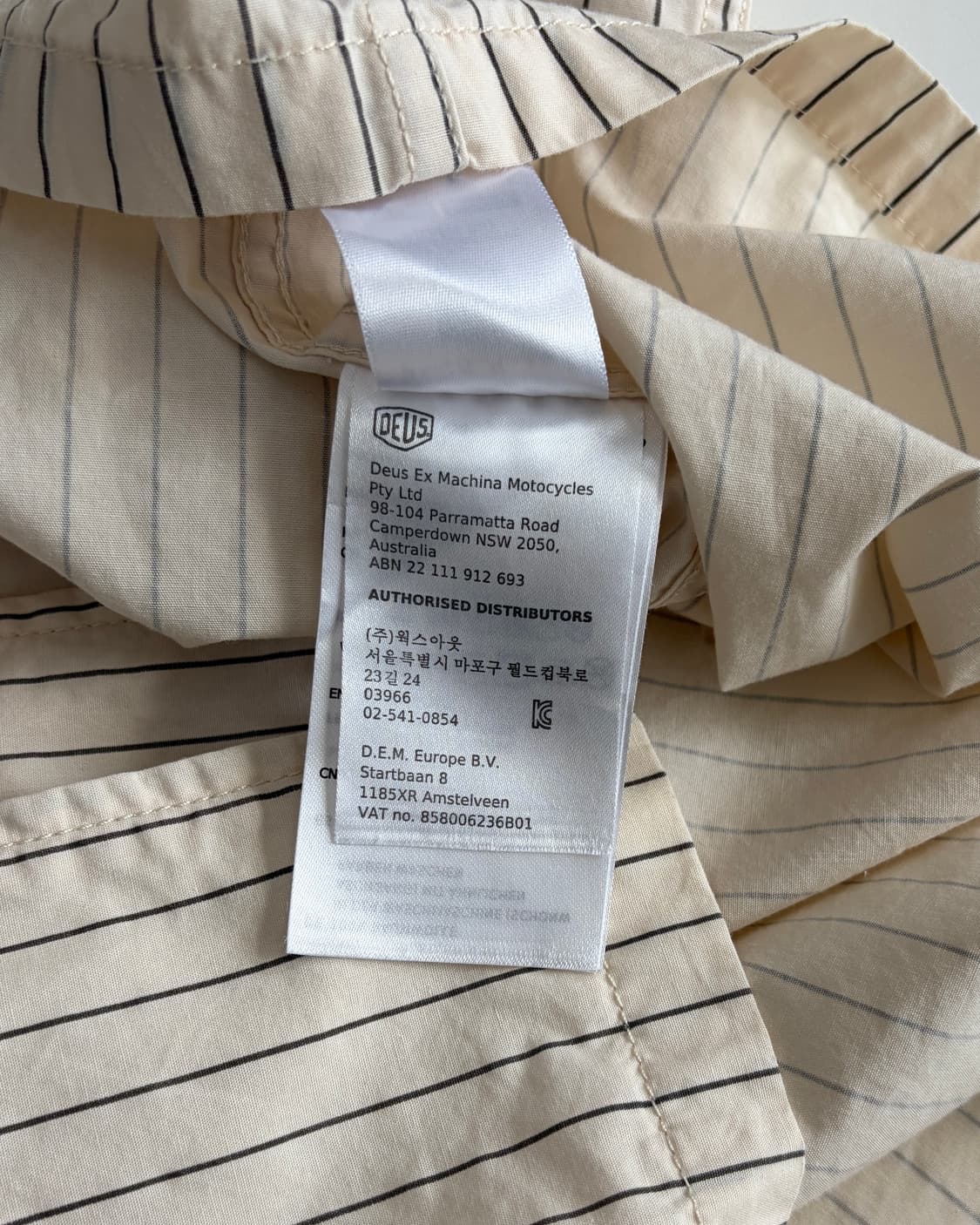 [M]데우스 엑스 마키나 스트라이프 워크 셔츠 상품이미지7