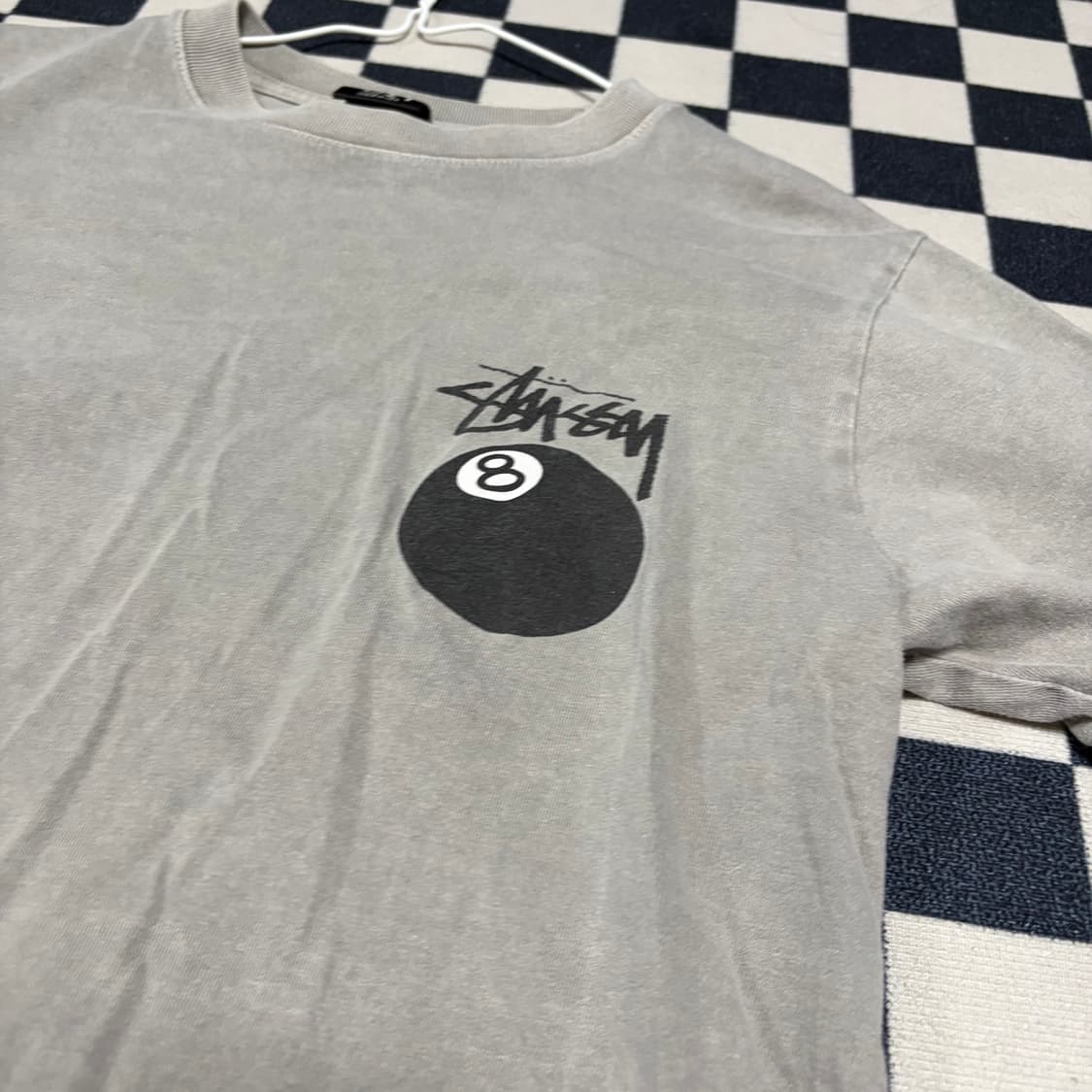 스투시 8볼 에잇볼 반팔 티셔츠 그레이 s 상품이미지2