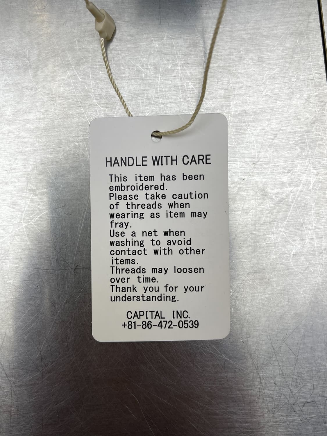 캐피탈 25ss The Denim Died Embroid Cap 상품이미지8