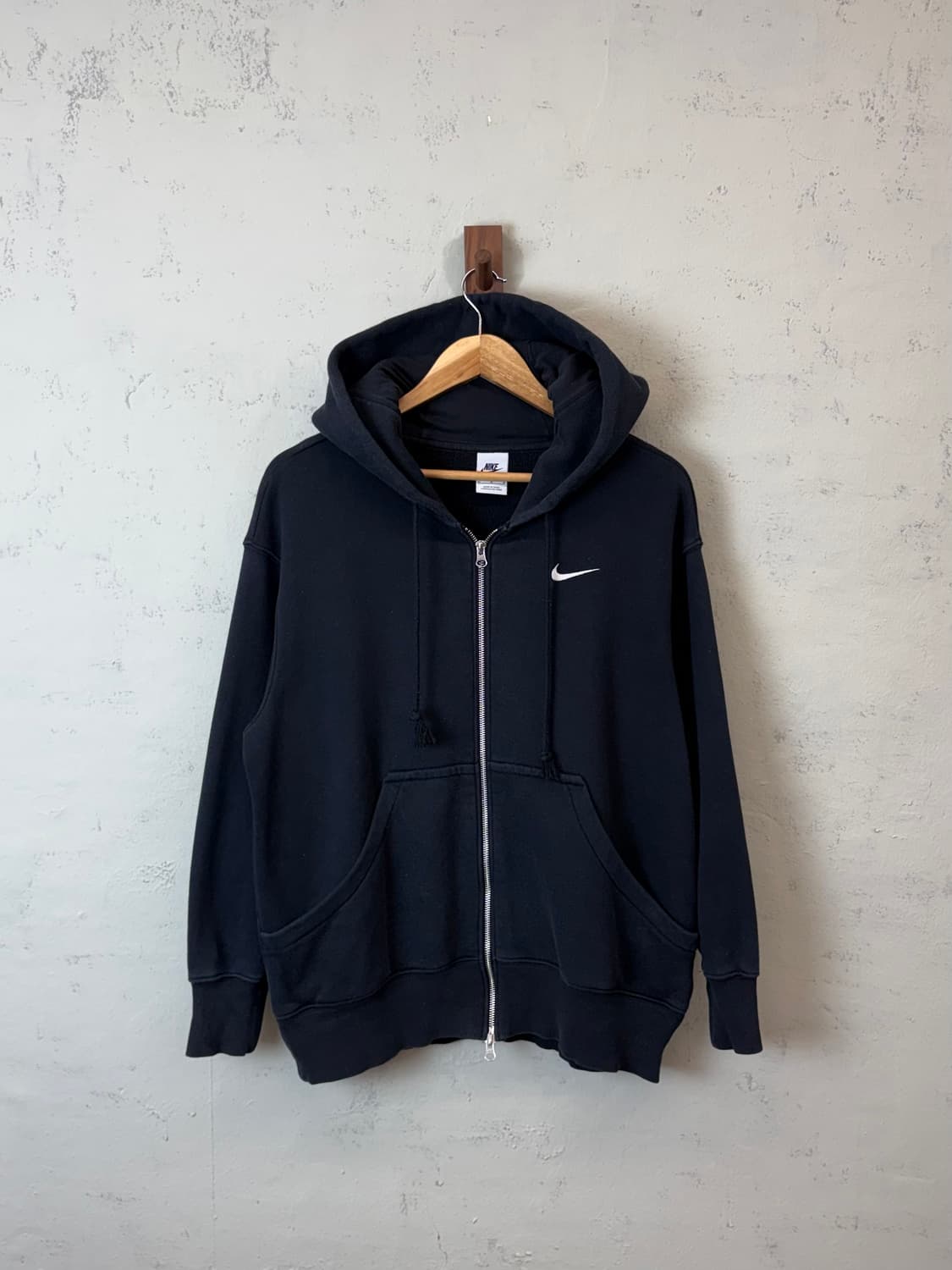 나이키 스우시 투웨이 후드집업 블랙 상품이미지1