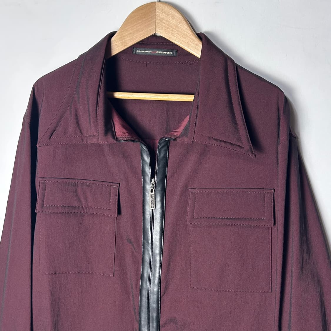 [Jean Paul Gaultier] 장폴고티에 와인 배색 집업 자켓 상품이미지3
