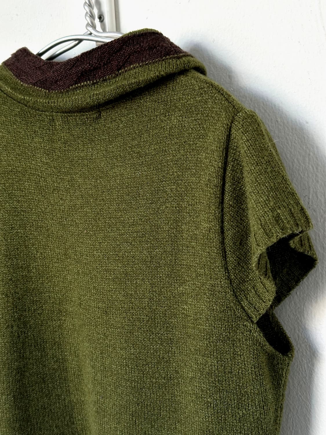 Alpaca blend design knit top 상품이미지9