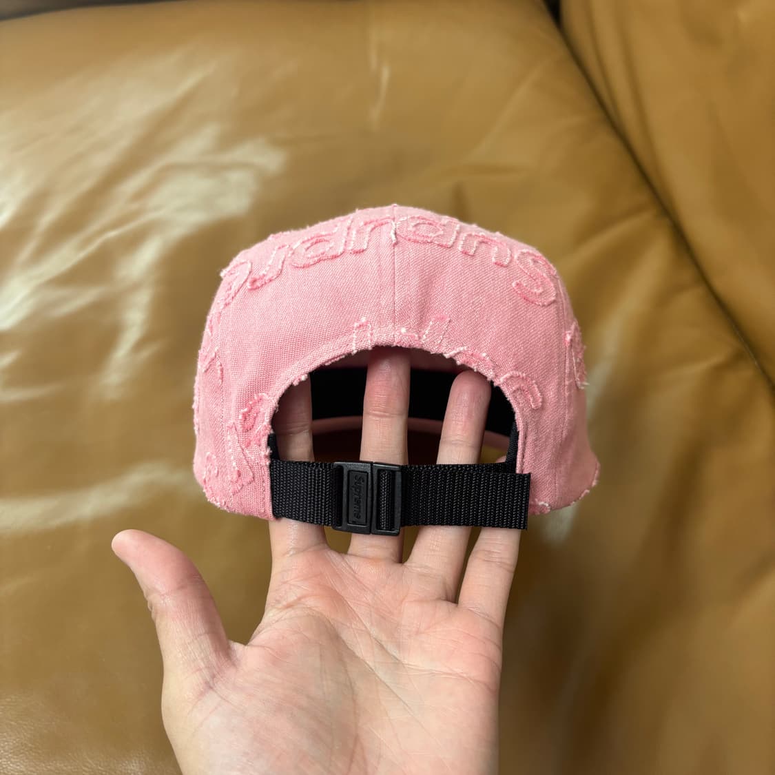 Supreme 슈프림 워시드 핑크 캠프캡 모자 (Washed Pink 상품이미지7