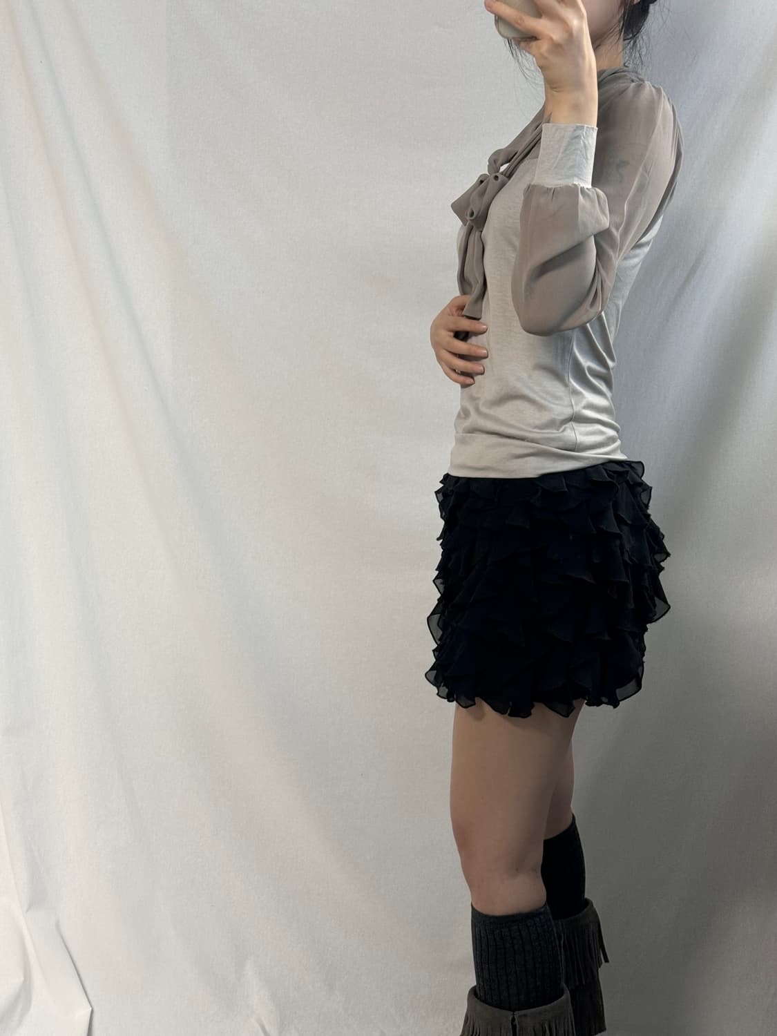 프릴 티어드 스커트 상품이미지3