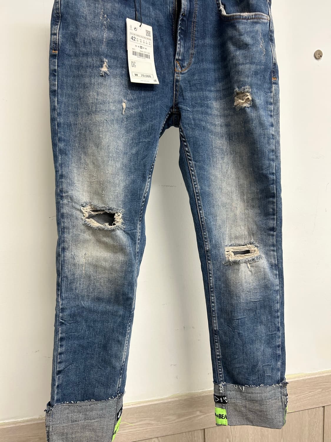 ZARA 데미지 진 42 상품이미지4