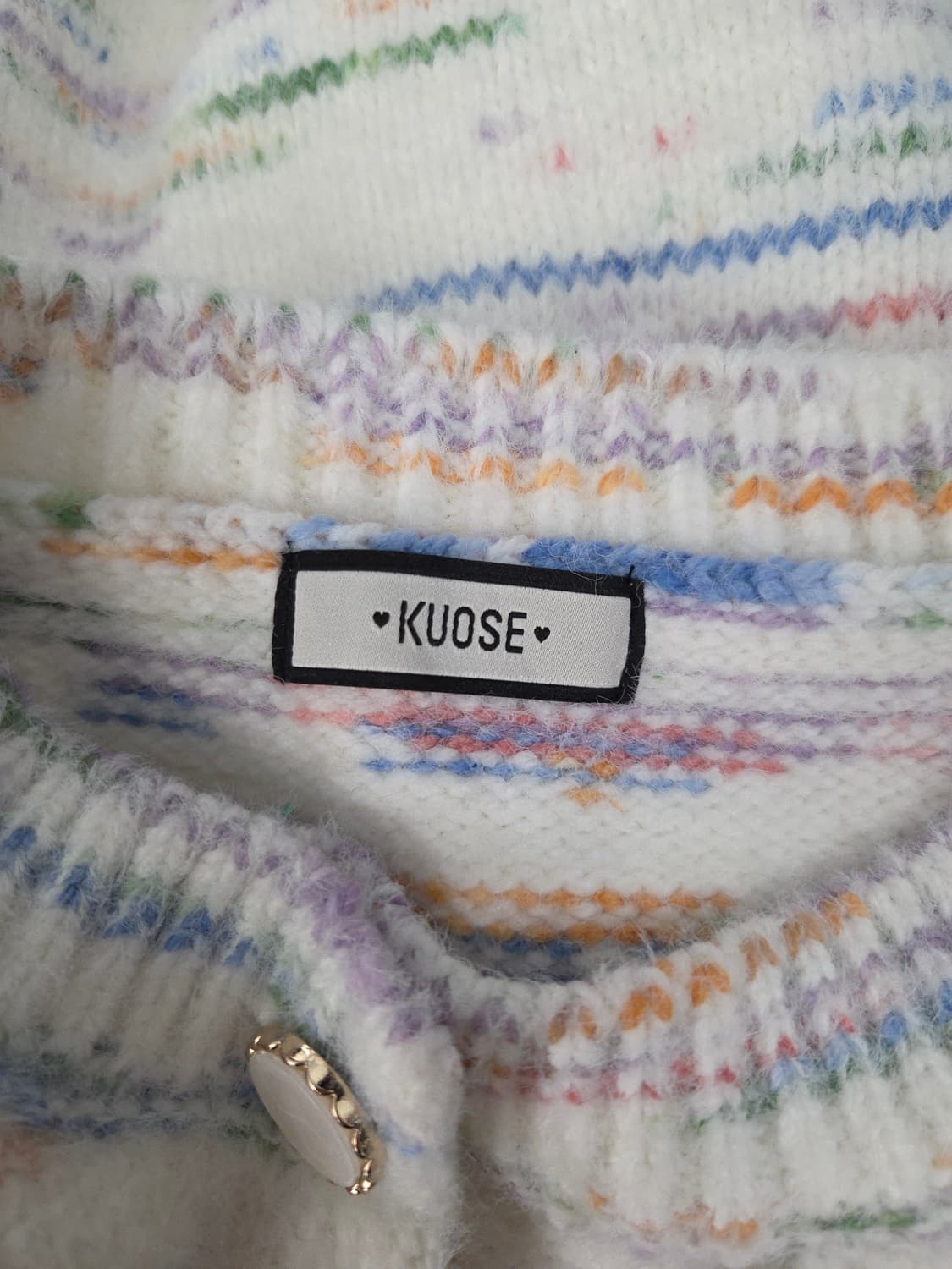 KUOSE 쿠오세 멀티 컬러 믹스 울 블렌드 니트 상품이미지7