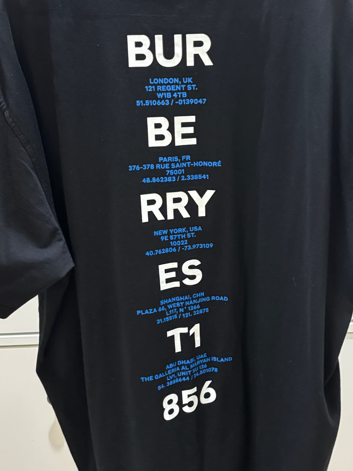 버버리 프린팅 티셔츠 상품이미지5