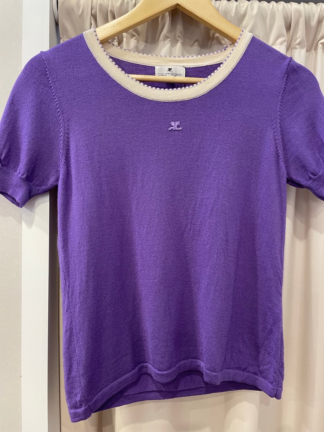 꾸레쥬 우먼스 반팔 니트 55-66사이즈 상품이미지1