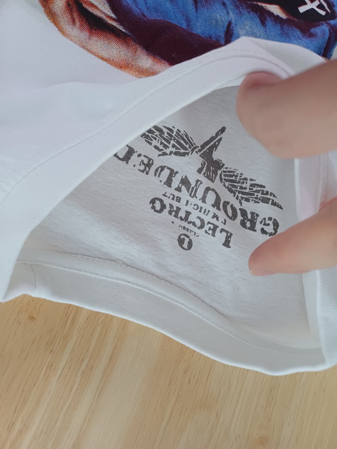 [L] 빈티지 펑크 스트릿 타투 보더 스케이터 반팔티셔츠 상품이미지3