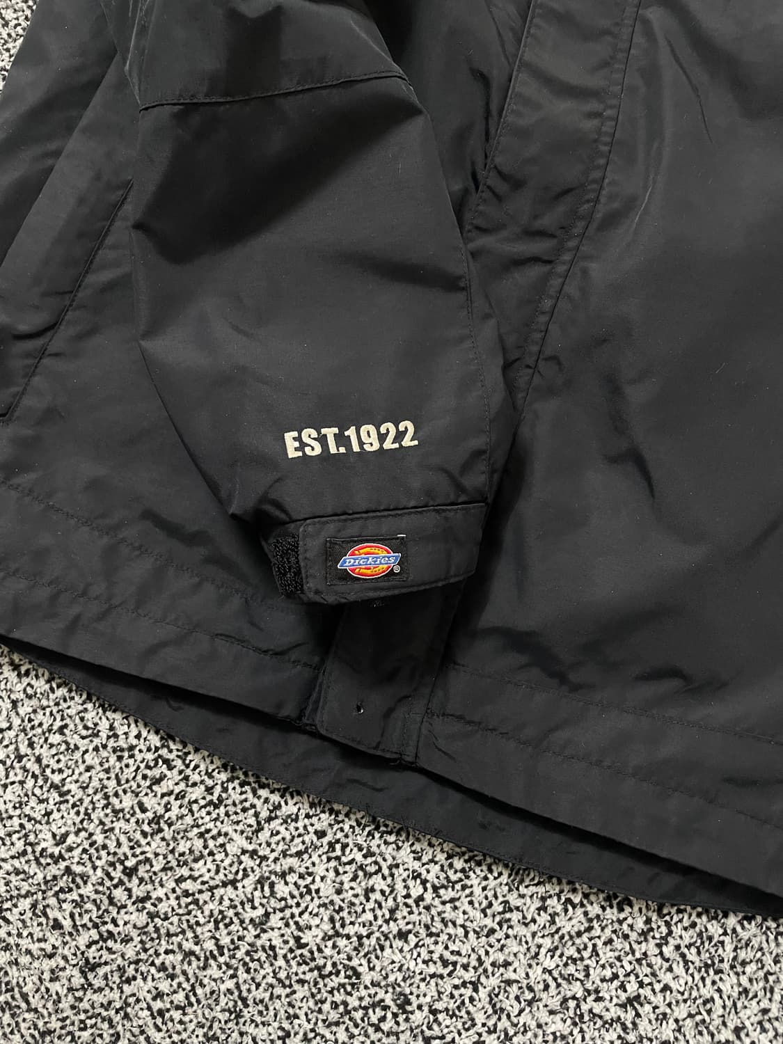 빈티지9. 디키즈 오버핏 후드 바람막이 윈드브레이커 블랙 점퍼 상품이미지5